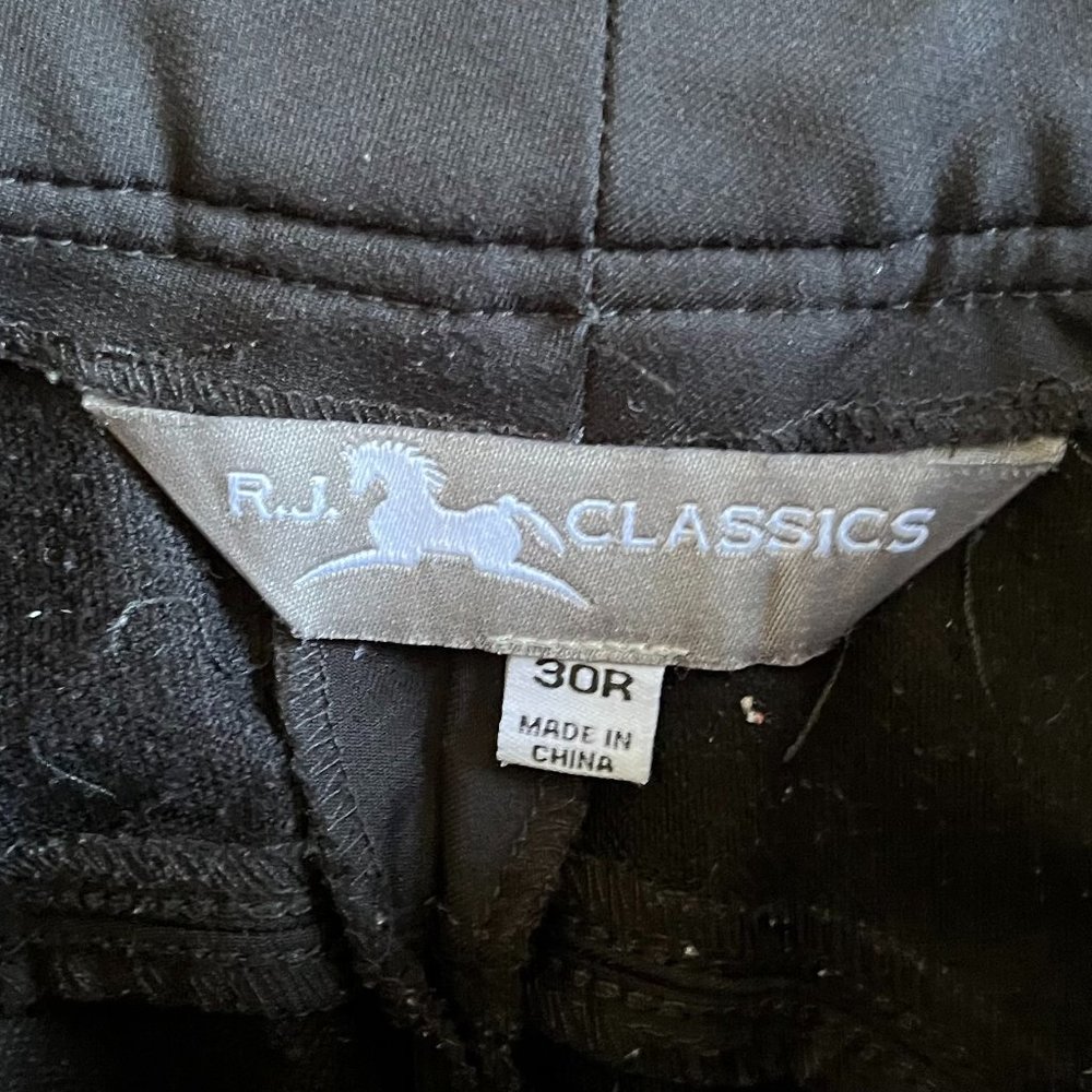 SOLD RJ Classics Black Breeches Horse Riding Pants  Women's Size 30R - Picture 4 of 7
